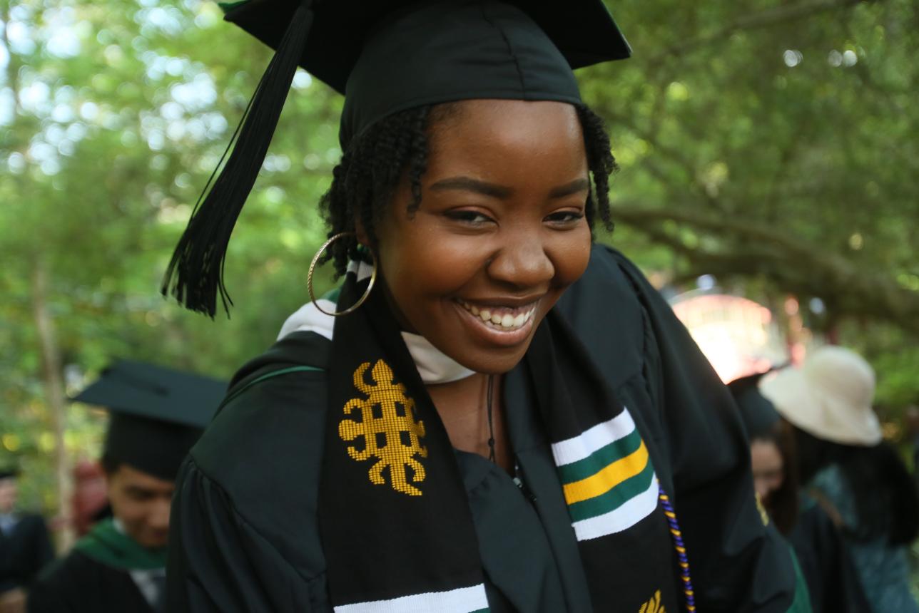 William & Mary Student at Commencement