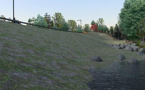 Conceptual design of new Lake Matoaka Dam.
