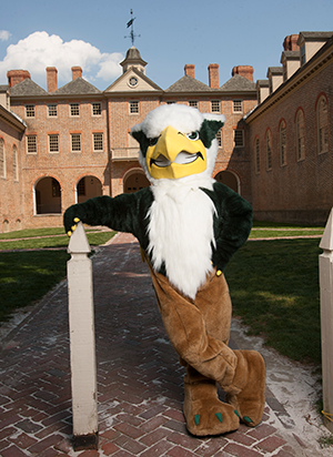 W&M's Griffin in costume